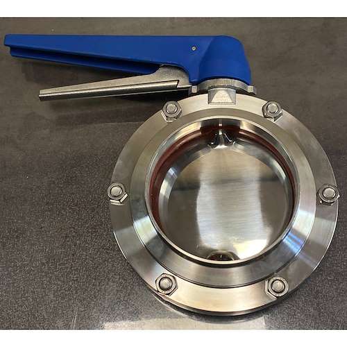 شیر پروانه ای صنایع غذایی استیل ۳۰۴